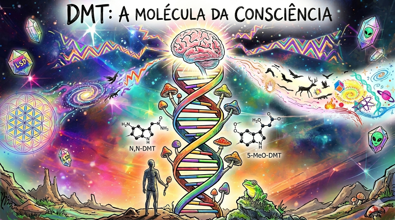 E se o Nosso Cérebro “Alucinar” a Realidade? Estudos Recentes Dizem que o Cérebro Humano Produz DMT, o Alucinógeno Mais Potente do Mundo
