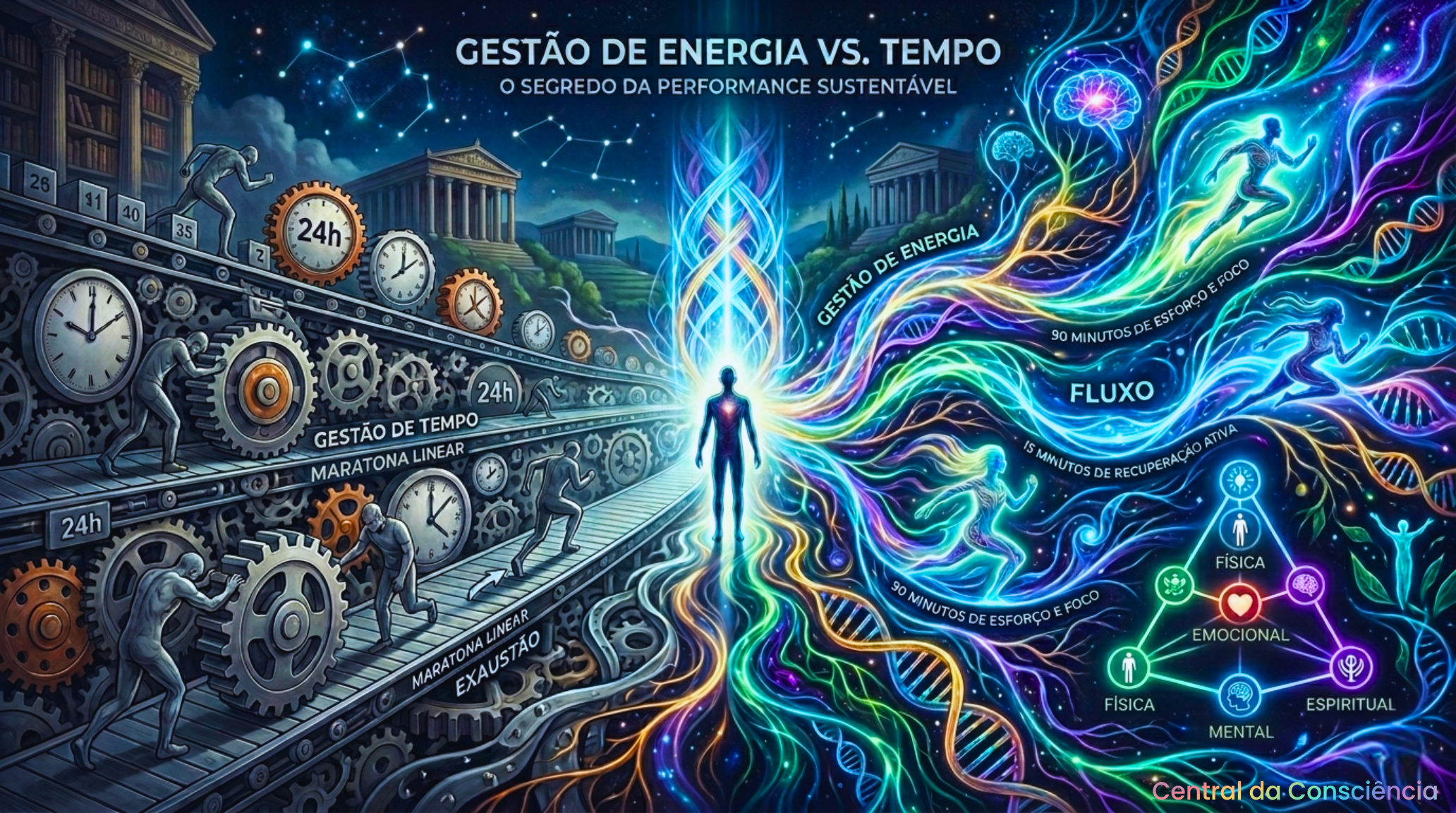 Gestão de Energia vs. Gestão de Tempo: O Segredo da Performance Sustentável
